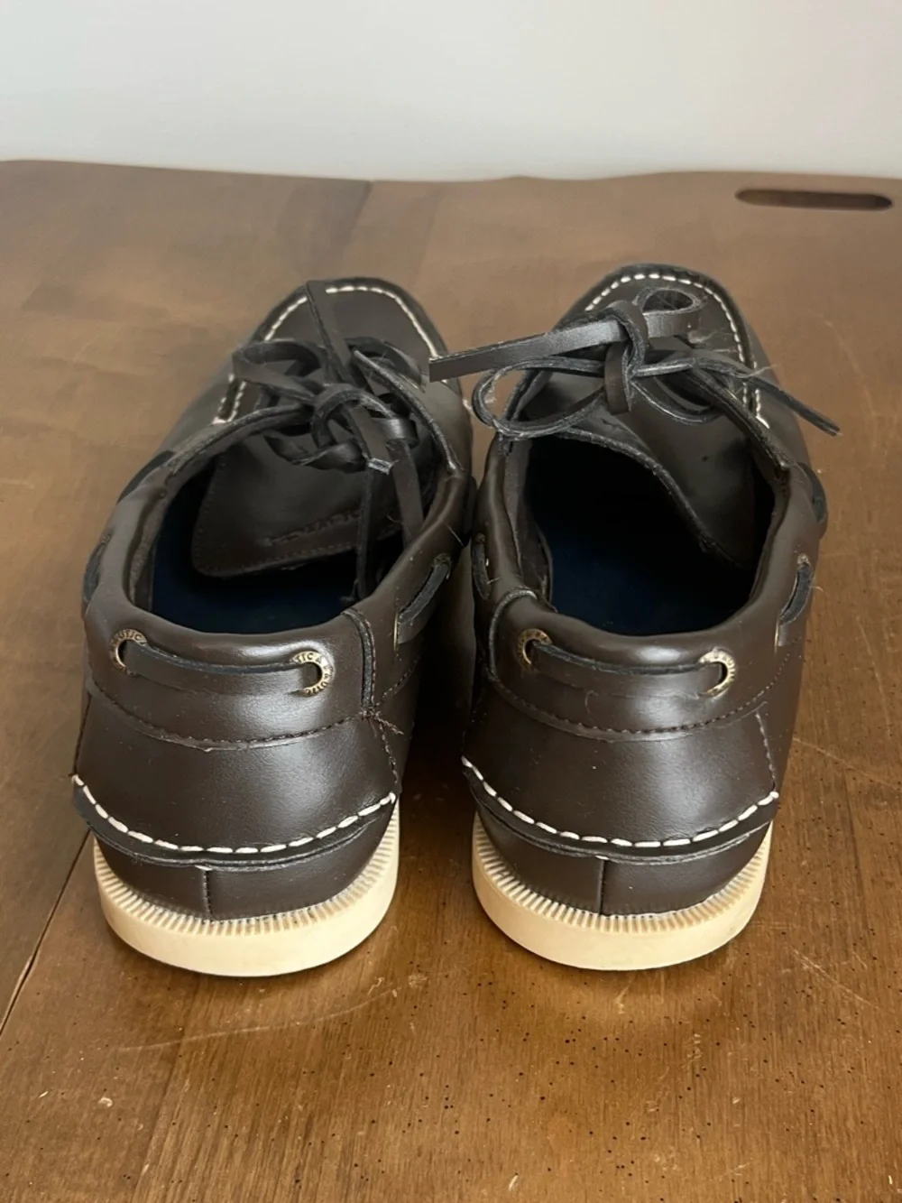 ⭐️ Nautica Men's Brown Leather‎ Boat Shoes Size 11